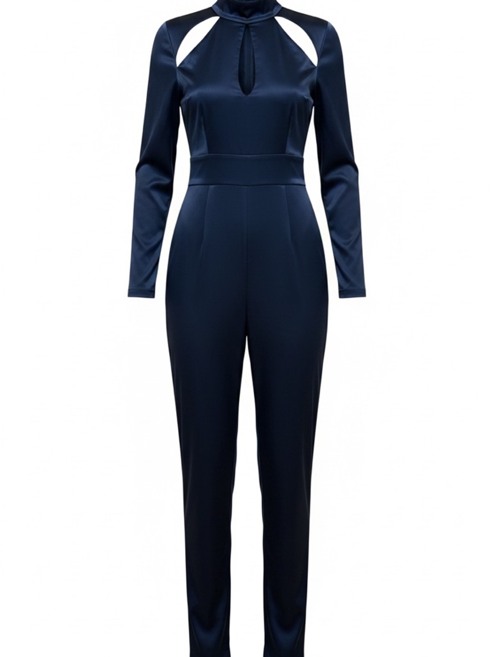 Abyss By Abby Navy Cutout High-Neck Jumpsuit